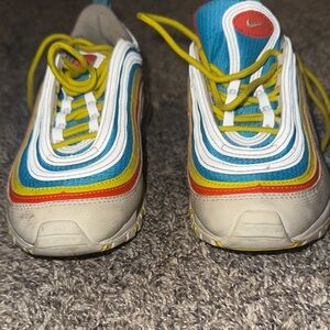 Nike Kids Multicolor Sneakers - Blue, Yellow, Red, White